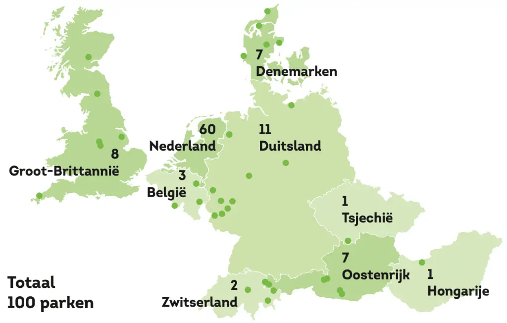 Landal parken overzicht